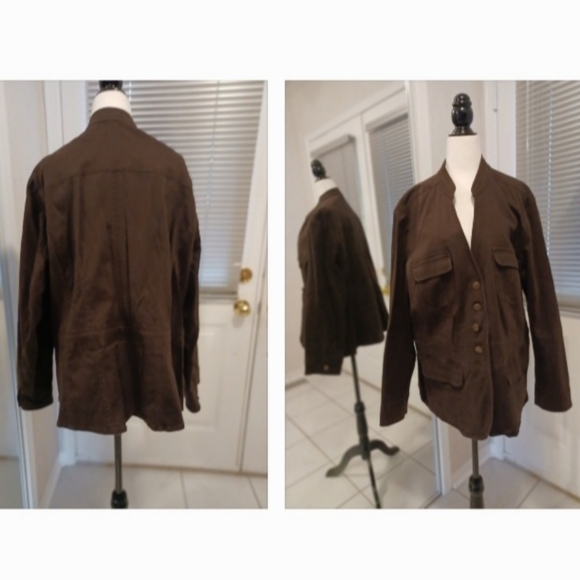 Addition Elle Jackets & Blazers - 4/$60 Brown Jean Jacket - Size 22 (Runs Small)